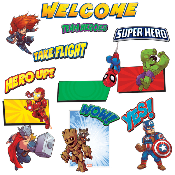 Eureka Marvel™ Super Hero Adventure, Welcome Bulletin Board Set 847042